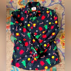 Opposuits Christmas shirt with black pants size 10/12